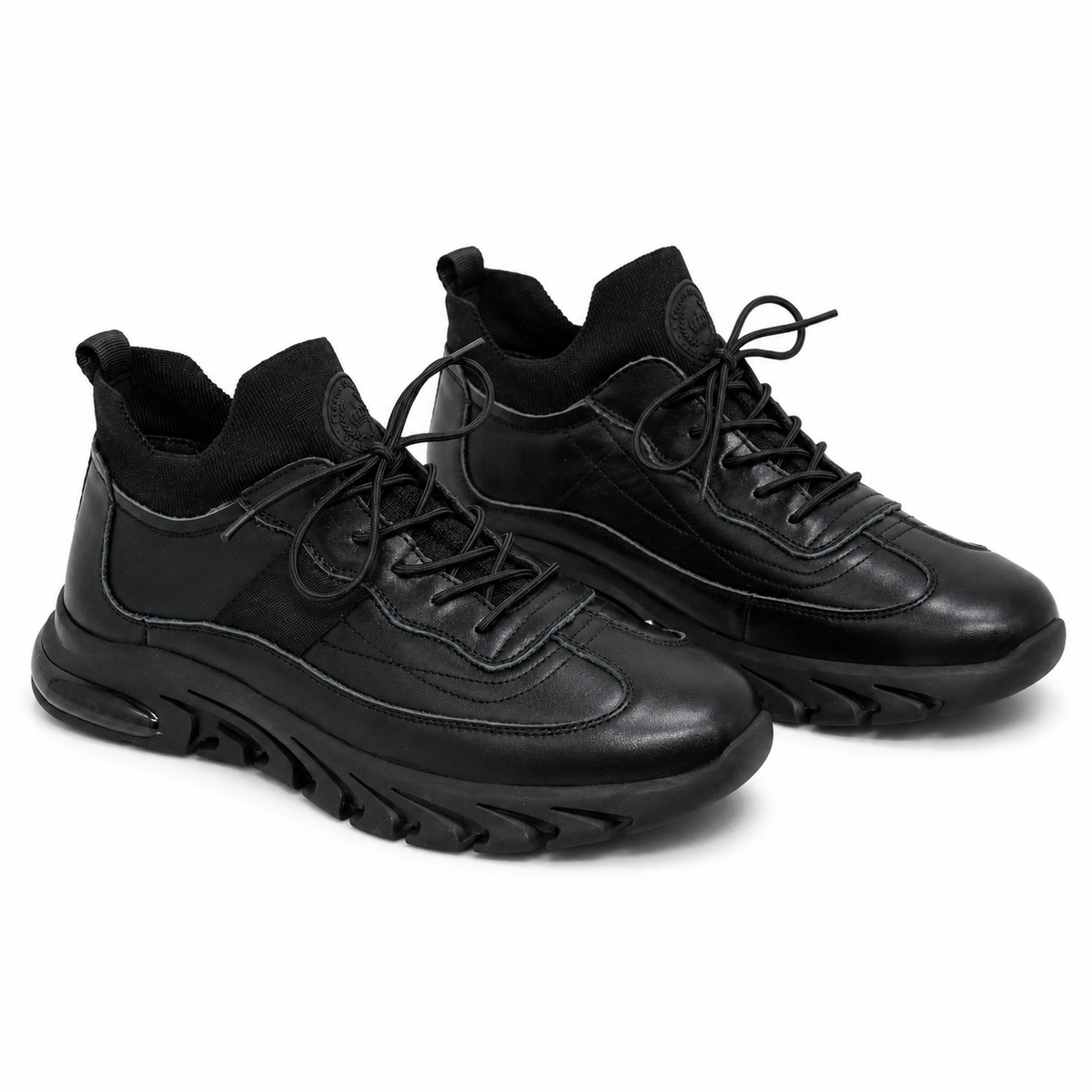 Pantofi Sport Bărbați Franco Gerardo HJY21082 Negru – Piele Naturală