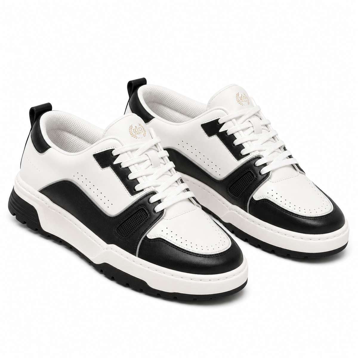 PANTOFI SPORT BARBATI FRANCO GERARDO 1187 ALBI CU NEGRU