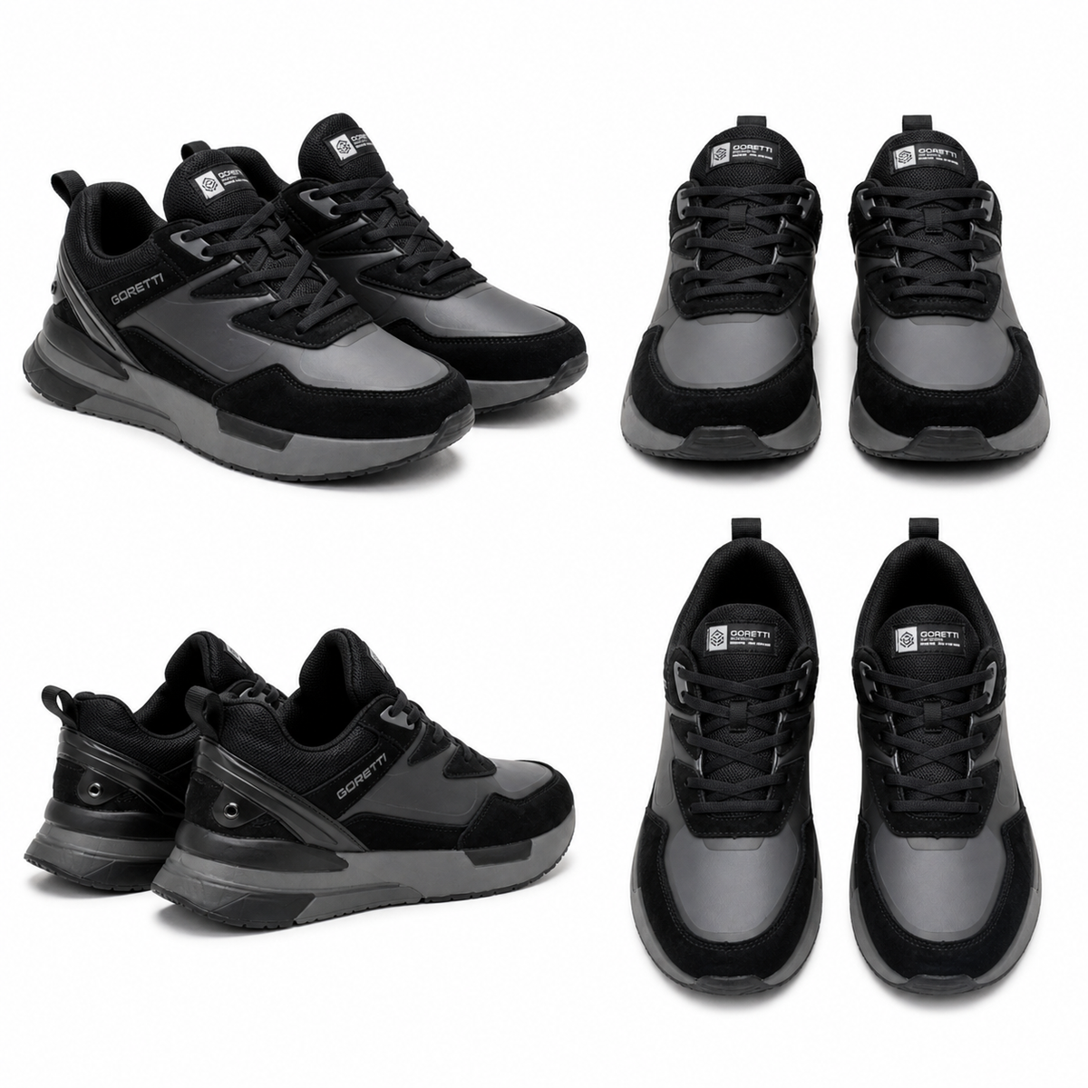 PANTOFI SPORT BARBATI GORETTI B100-CL28002 NEGRI