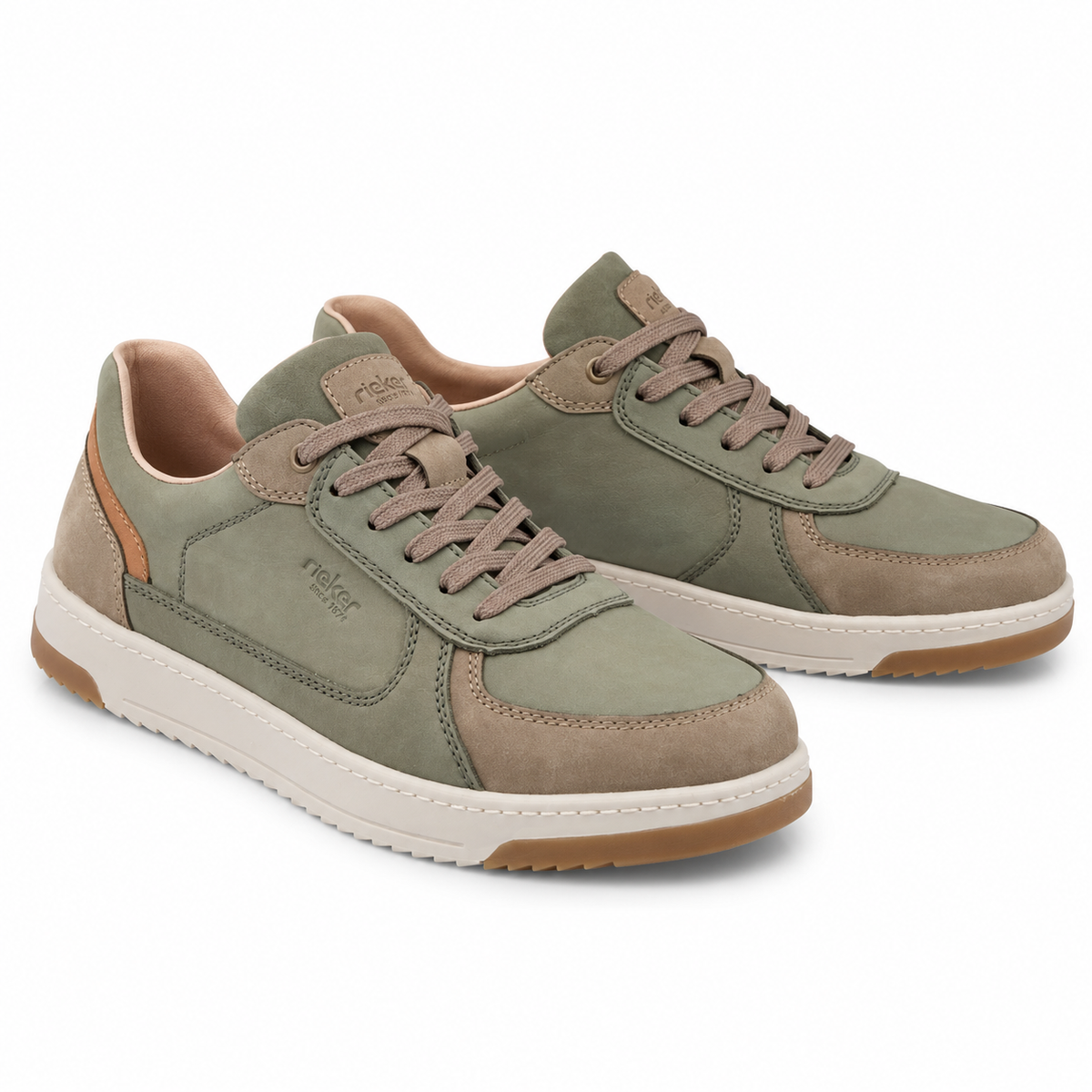 PANTOFI SPORT BARBATI RIEKER 17506-52 VERDE KAKI