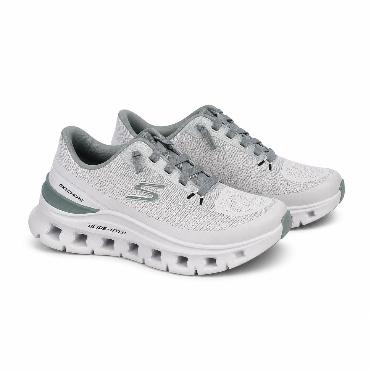 Pantofi Sport Bărbați Skechers 233132 Wlb Alb/gri - Textil