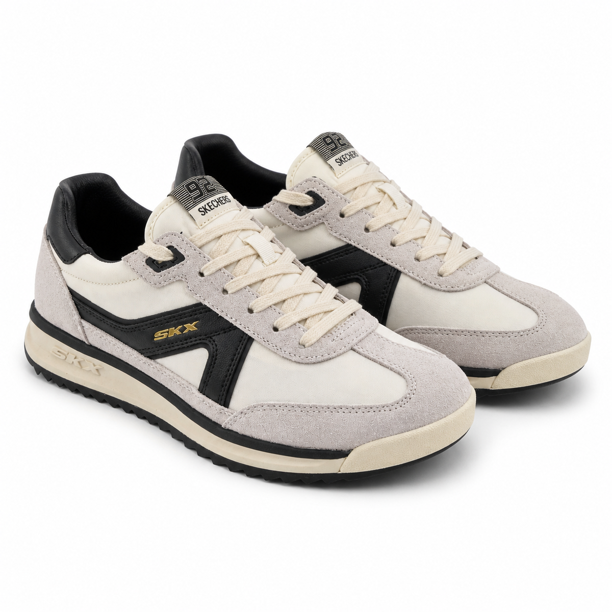 PANTOFI SPORT BARBATI SKECHERS 254220 WBK ALB/NEGRU