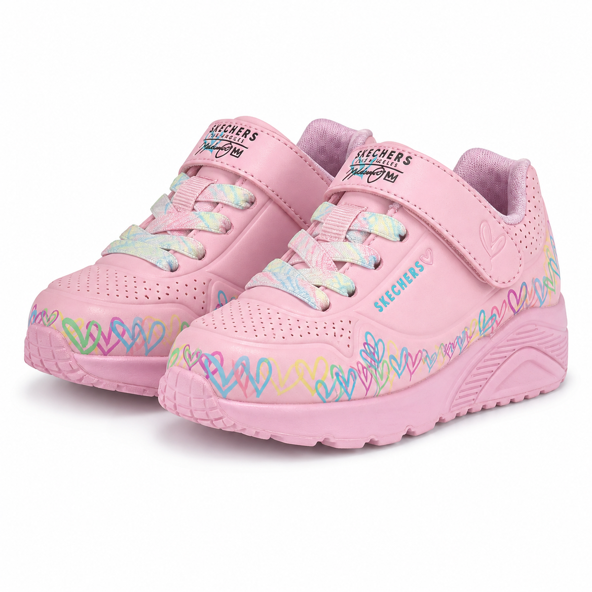 PANTOFI SPORT COPII SKECHERS 314091N LPMT ROZ + MULTICOLOR