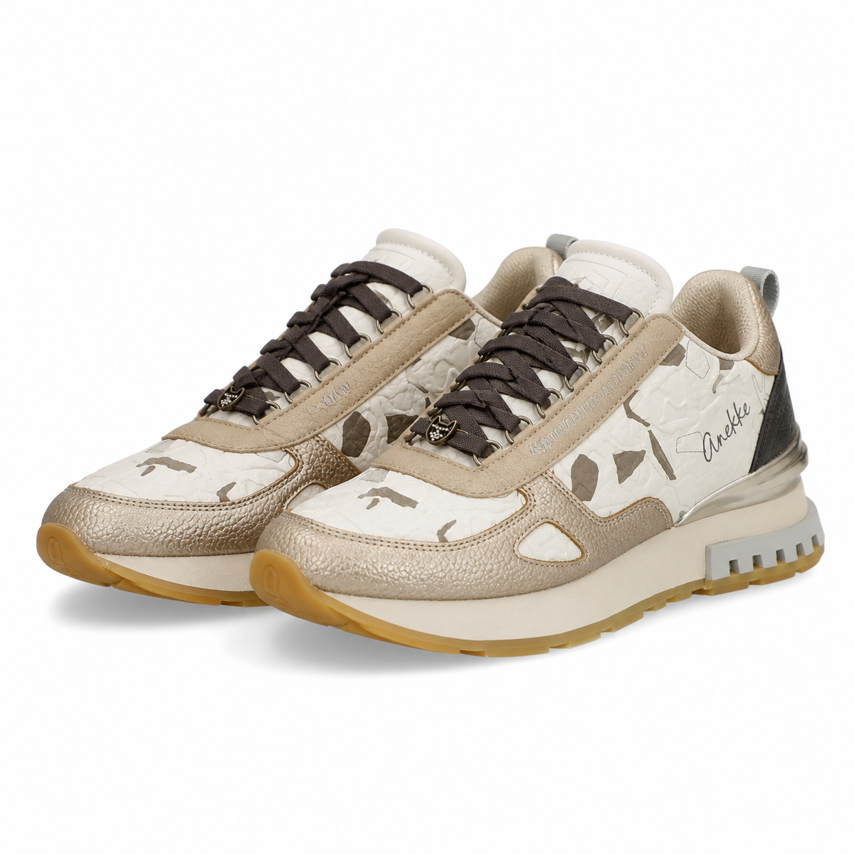 PANTOFI SPORT DAMA ANEKKE 42390-331 BEJ + GOLD