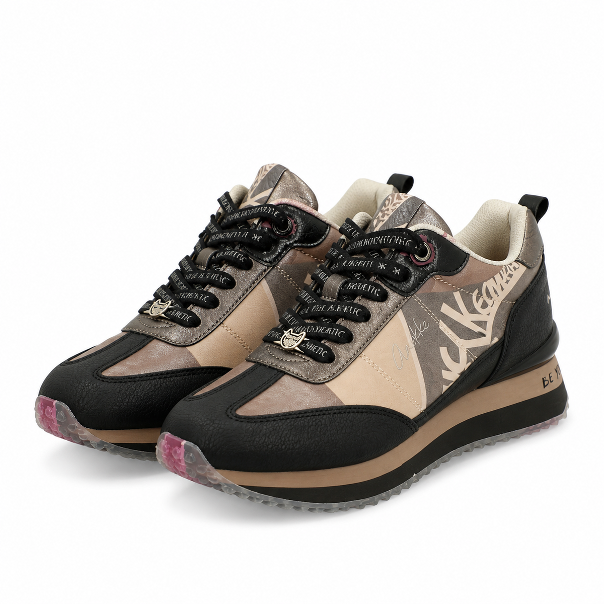 PANTOFI SPORT DAMA ANEKKE 42390-381 NEGRU + ROZ
