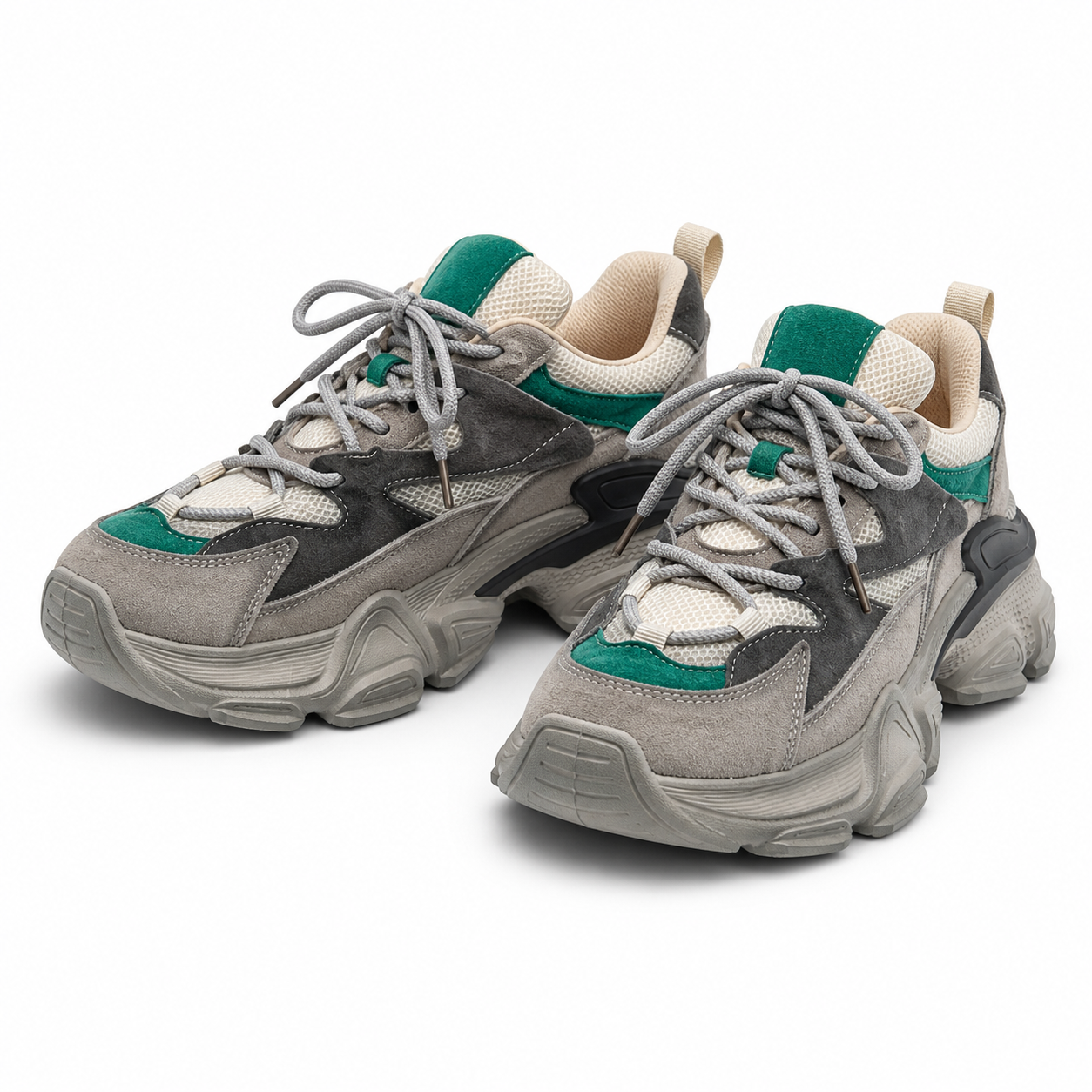 PANTOFI SPORT DAMA FRANCO GERARDO HY 5798 GREY CU LIGHT GREEN