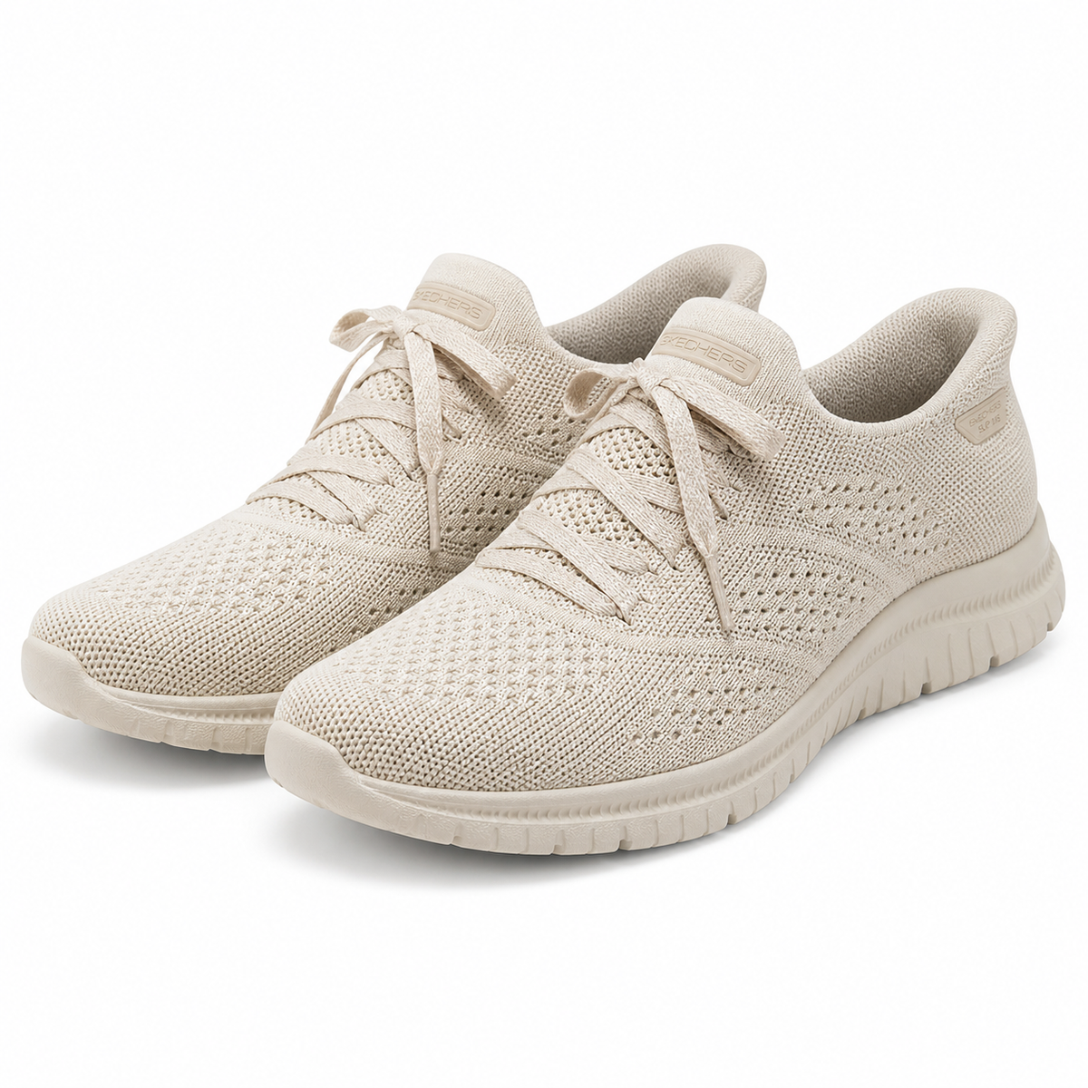 PANTOFI SPORT DAMA SKECHERS 104457 NAT ALB