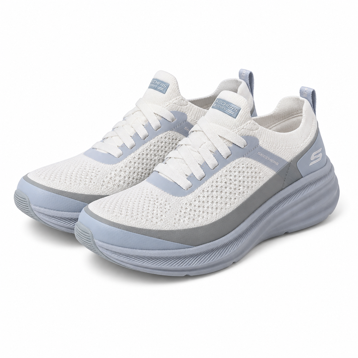 PANTOFI SPORT DAMA SKECHERS 117759 WBL ALB/BLEU