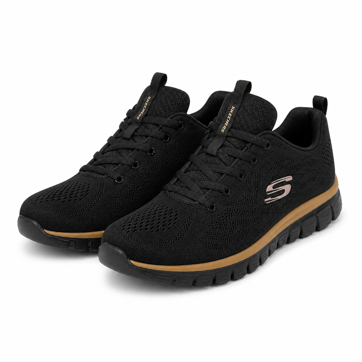 PANTOFI SPORT DAMĂ SKECHERS 12615 BKRG NEGRU