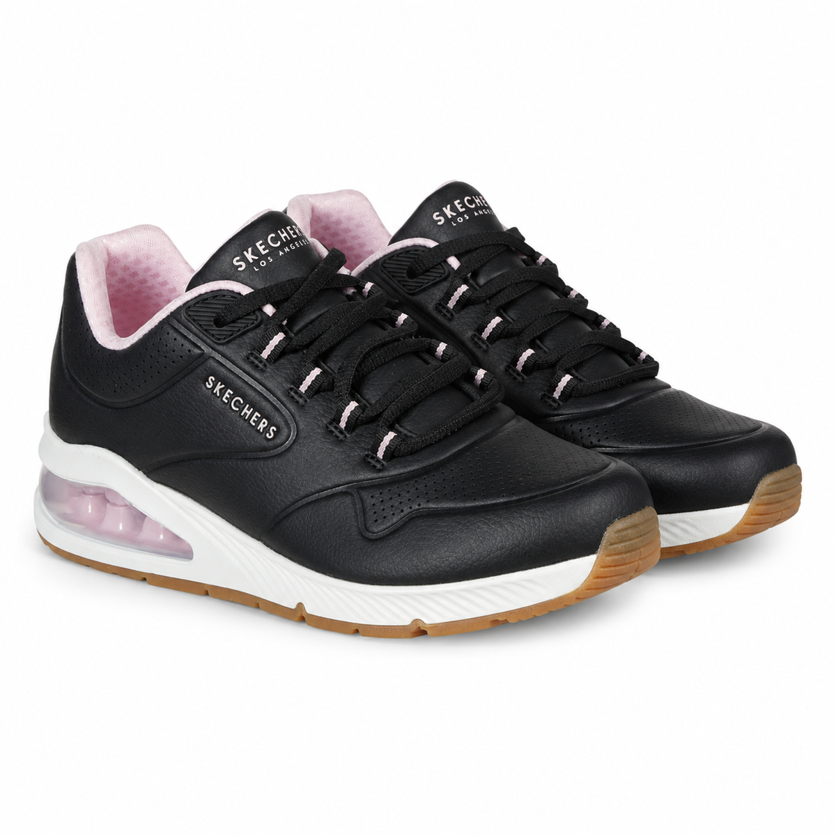 Pantofi Sport Damă Skechers SK608 Negri – Piele Ecologică