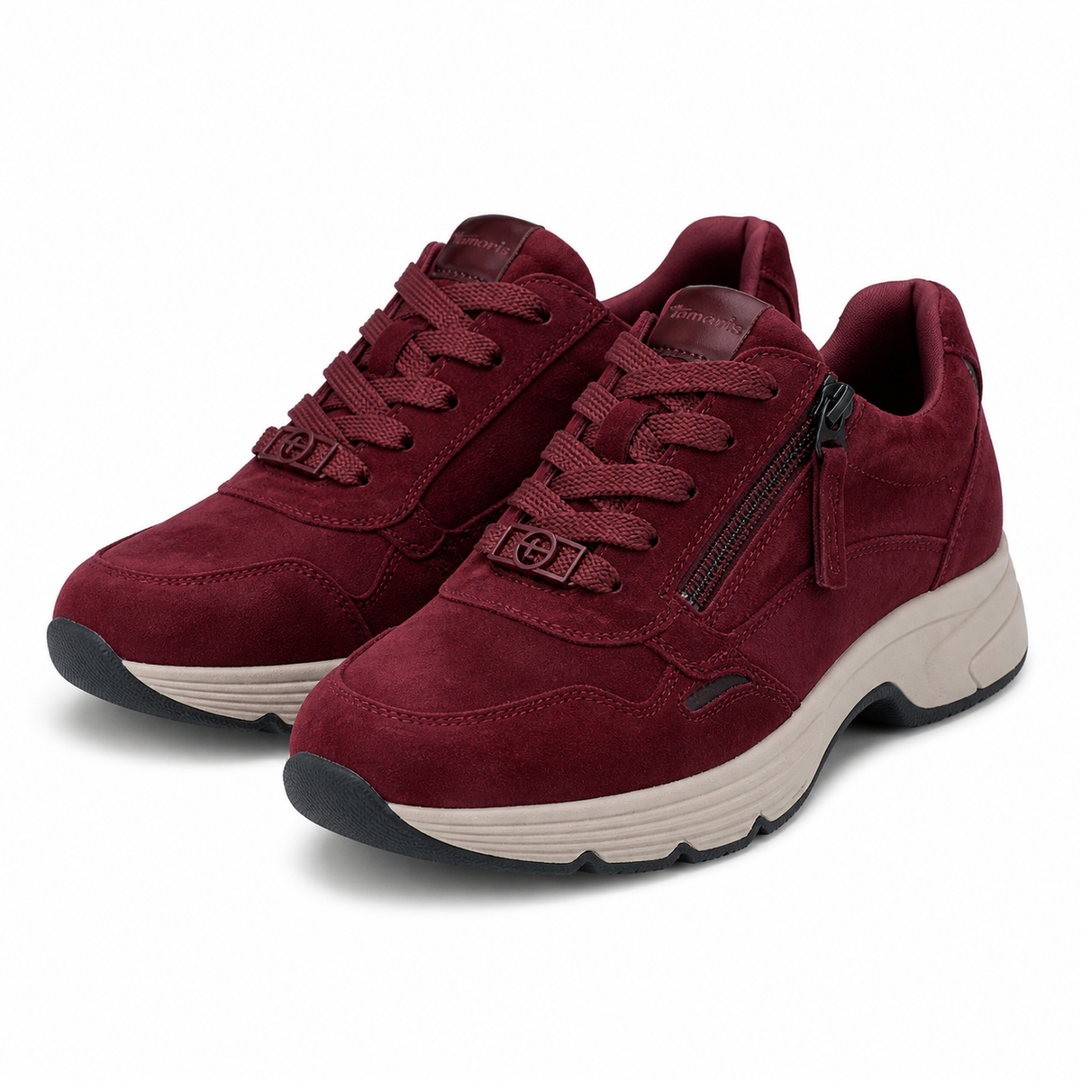 PANTOFI SPORT DAMA TAMARIS 83704-45 BORDO VELUR