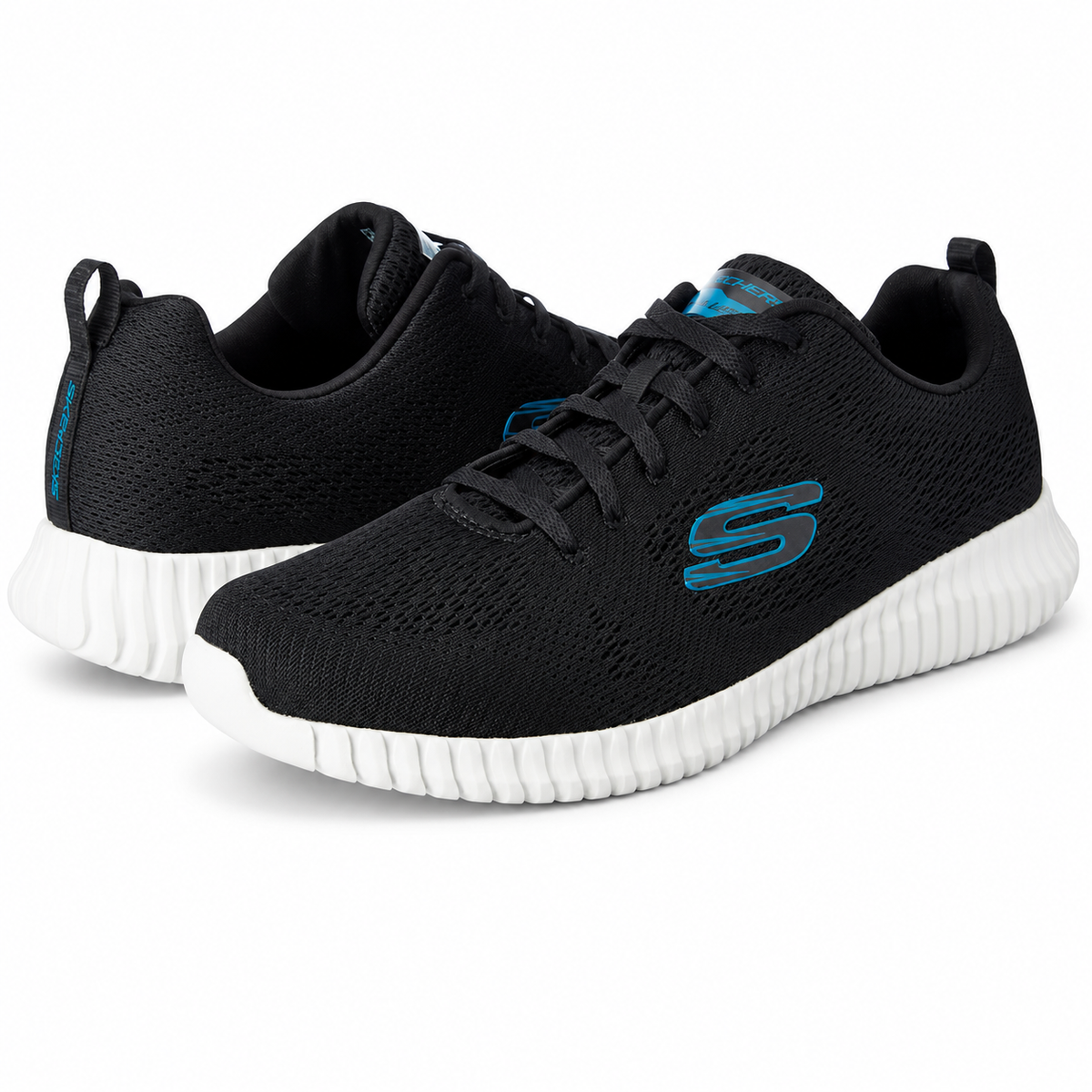 PANTOFI SPORT SKECHERS BARBATI 52871 BKBL NEGRI