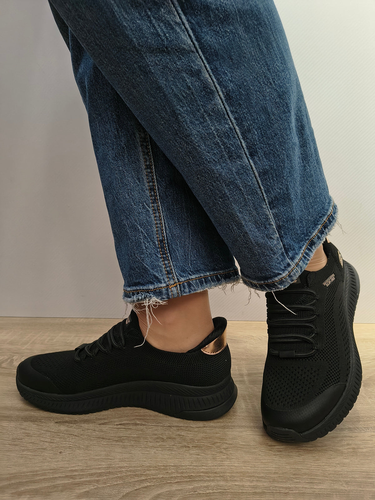 PANTOFI SPORT DAMA SKECHERS 117743 BBK NEGRU - imagine 2