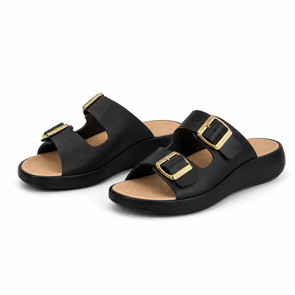 Saboti Casual Damă Imac 107591 01-N Negru - Piele Naturală