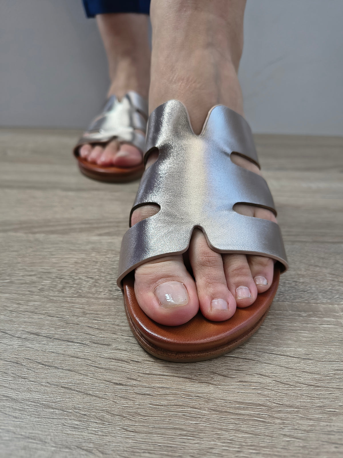 Saboti Casual Damă Jana 27166-44 954 Gold Champagner - Piele Ecologică - vedere 3