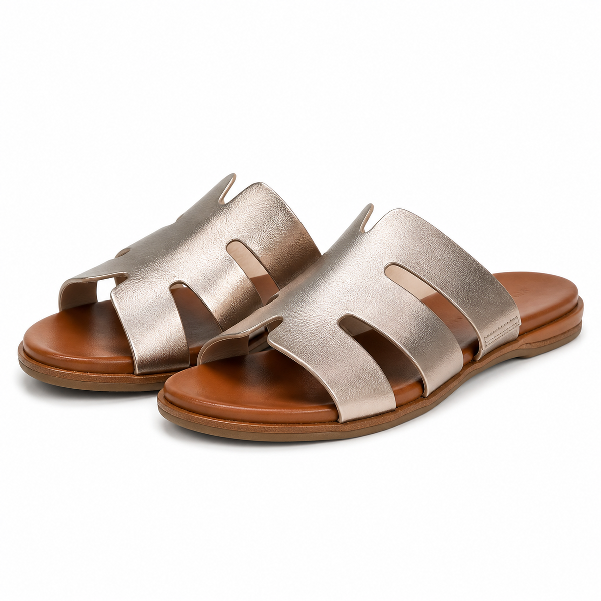 Saboti Casual Damă Jana 27166-44 954 Gold Champagner - Piele Ecologica