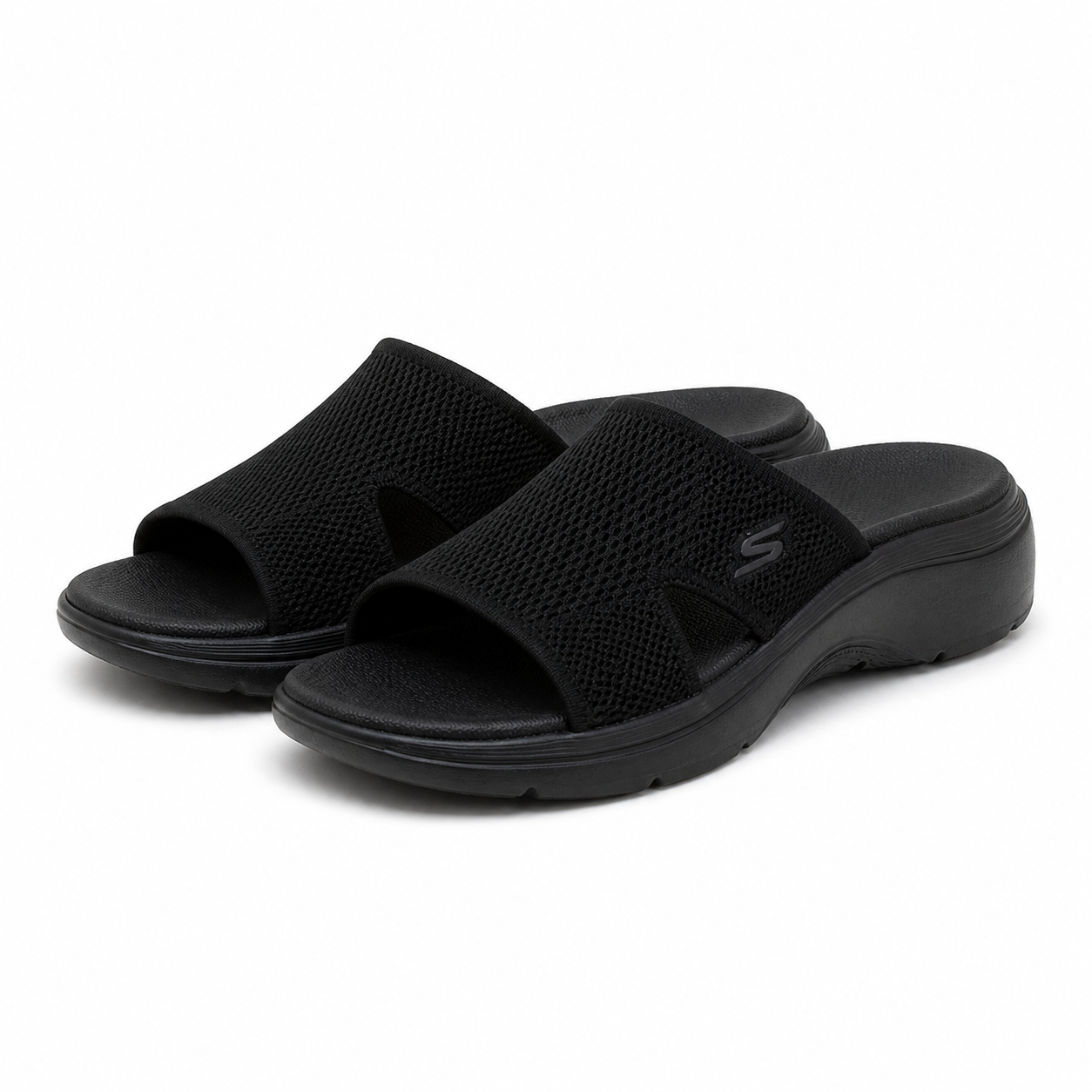 Saboti Casual Damă Skechers 140865 Bbk Negru - Textil