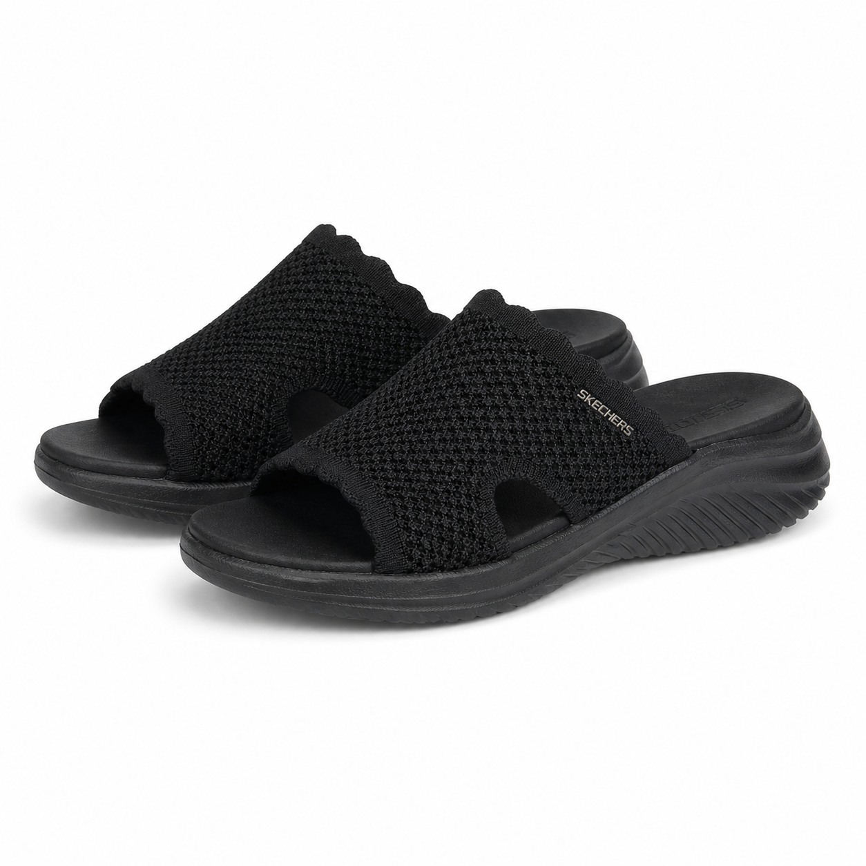 Saboti Casual Damă Skechers 164055 Bbk Negru - Textil