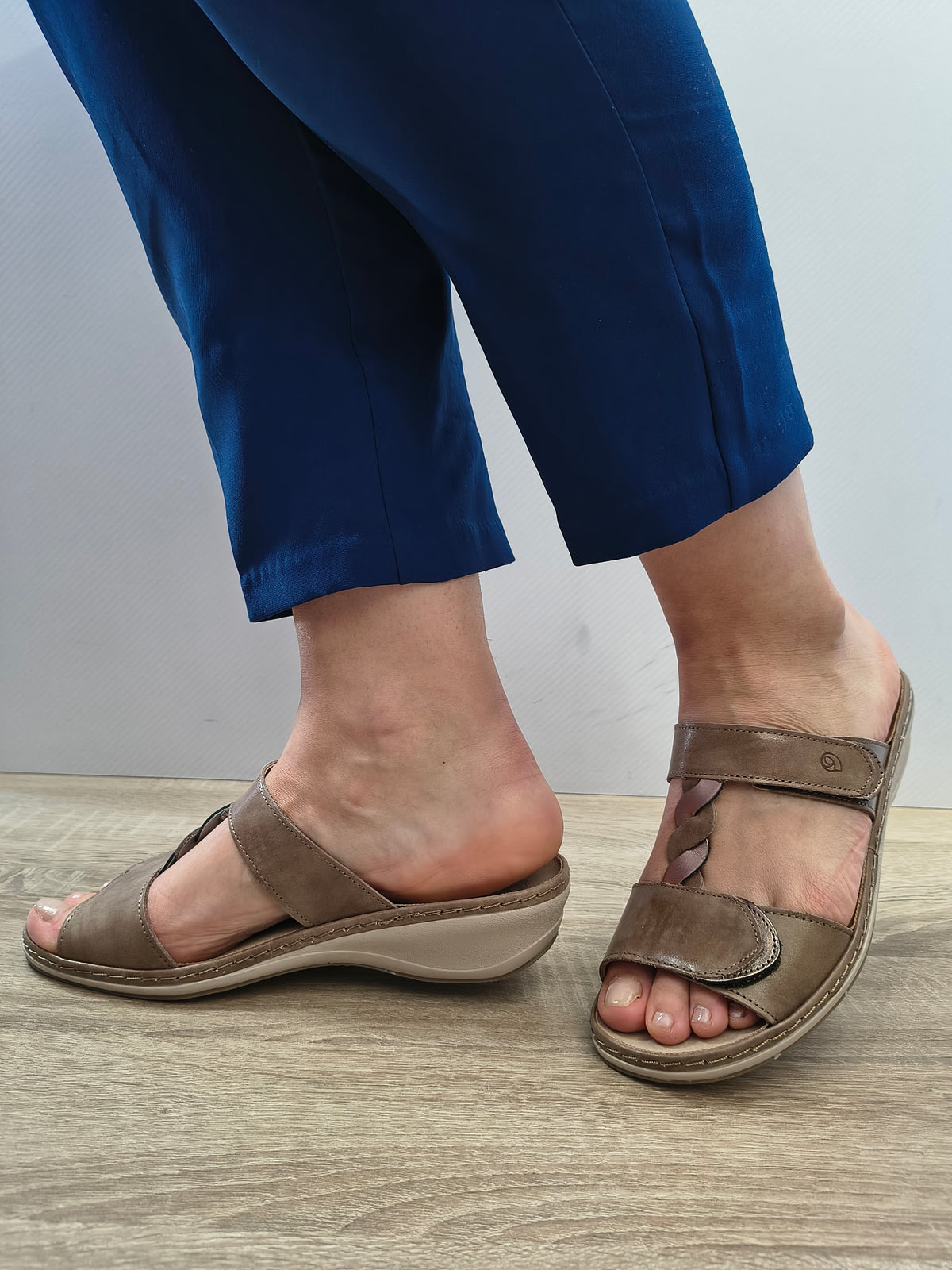 Saboti Casual Damă Suave 0969T Taupe - Piele Naturală - vedere 1