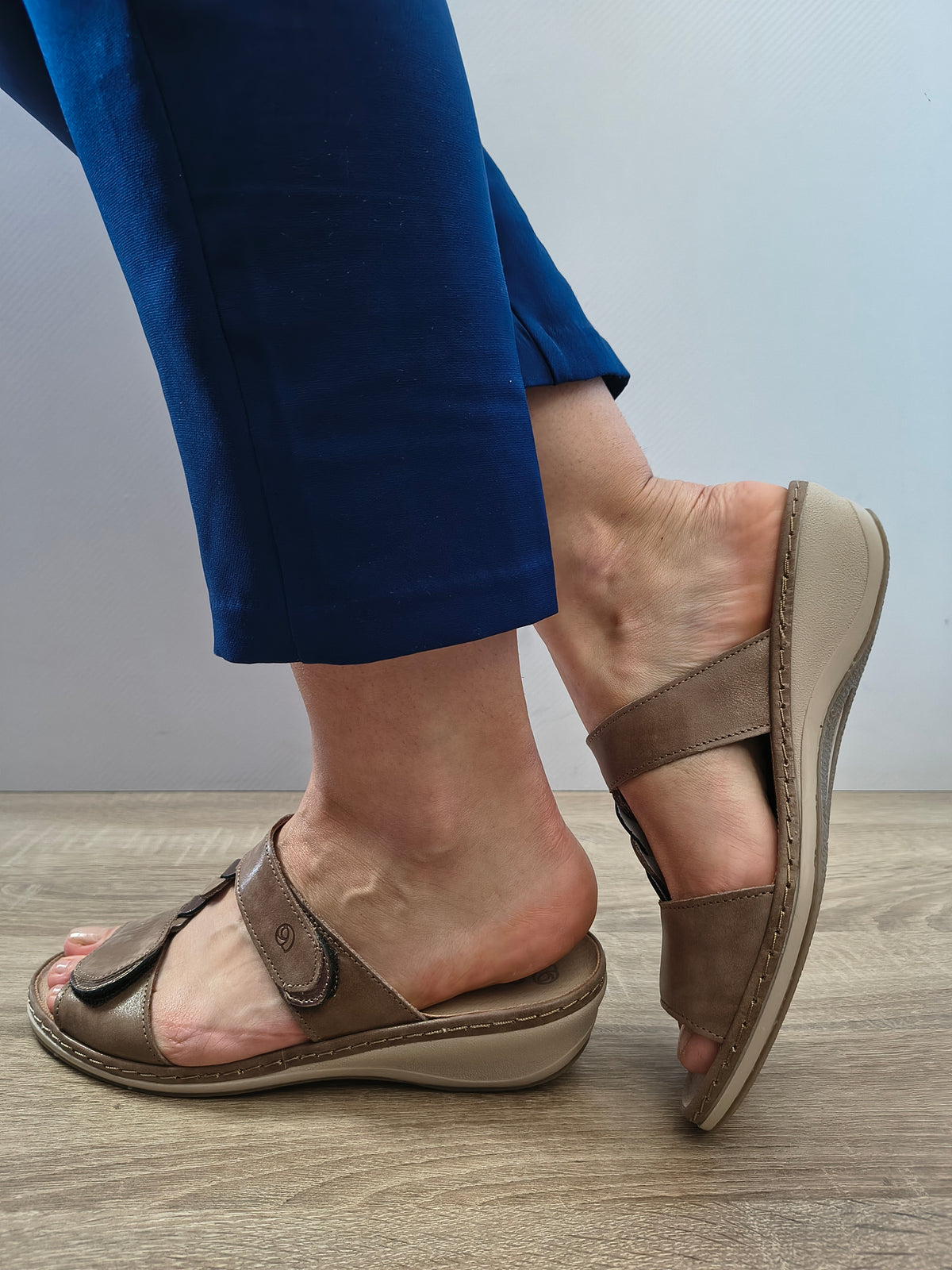 Saboti Casual Damă Suave 0969T Taupe - Piele Naturală - vedere 2