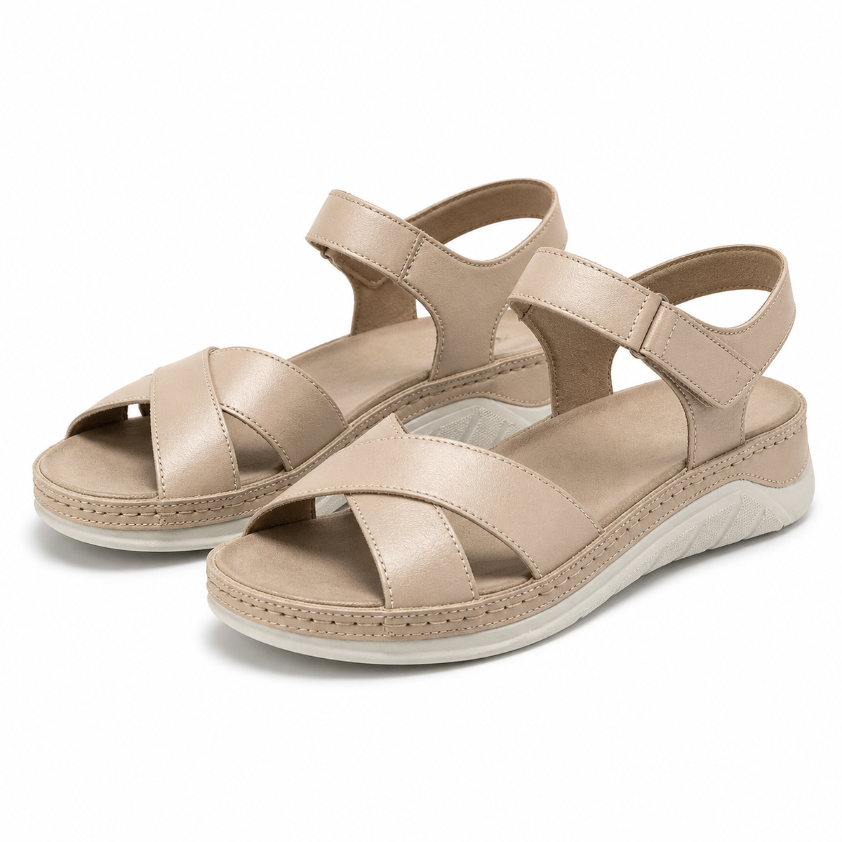 SANDALE CASUAL DAMA BIO FLEX 05-6100 BEJ