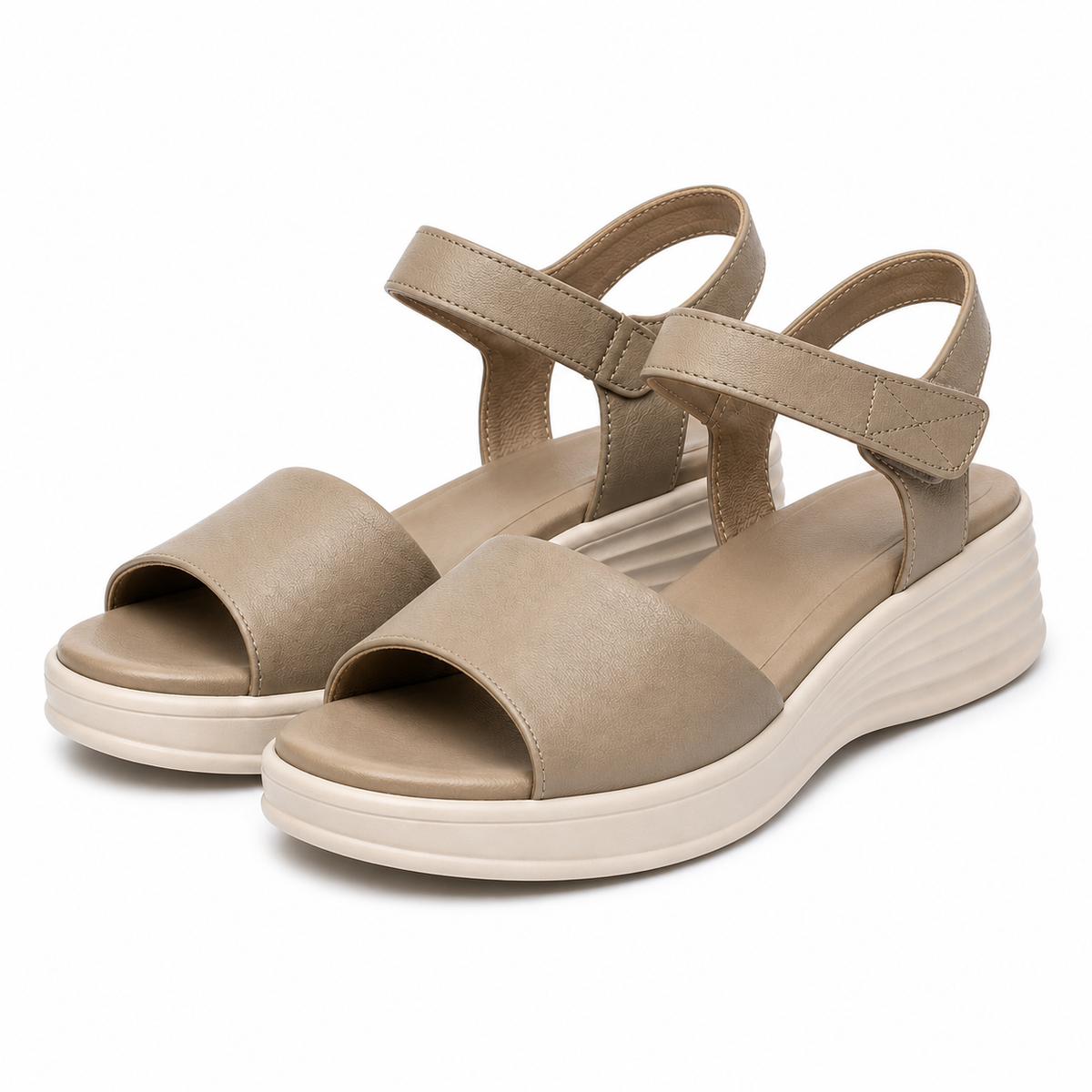 Sandale Casual Damă Formazione 5018 Bej - Piele Naturală