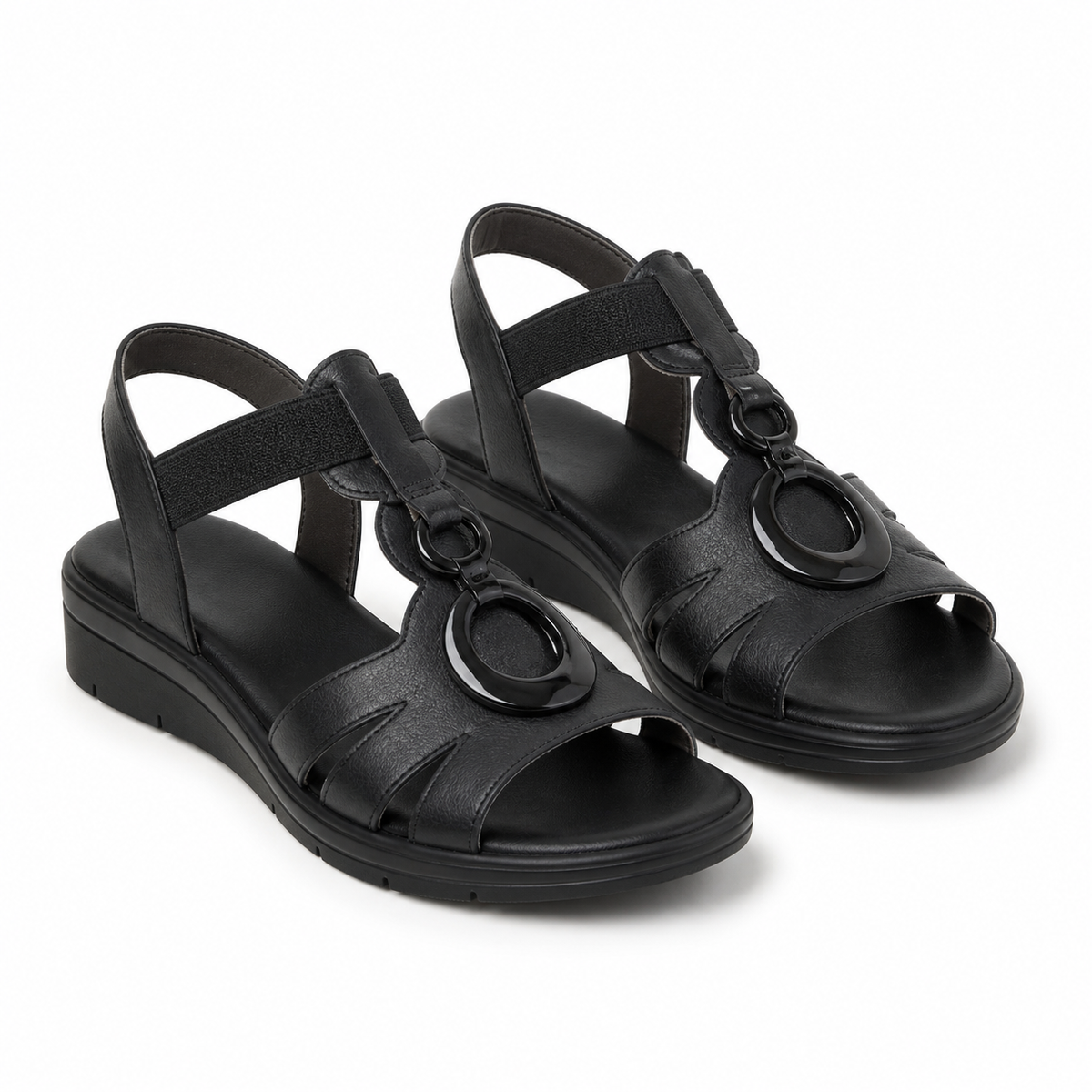 SANDALE CASUAL DAMA JANA 28264-44 NEGRE
