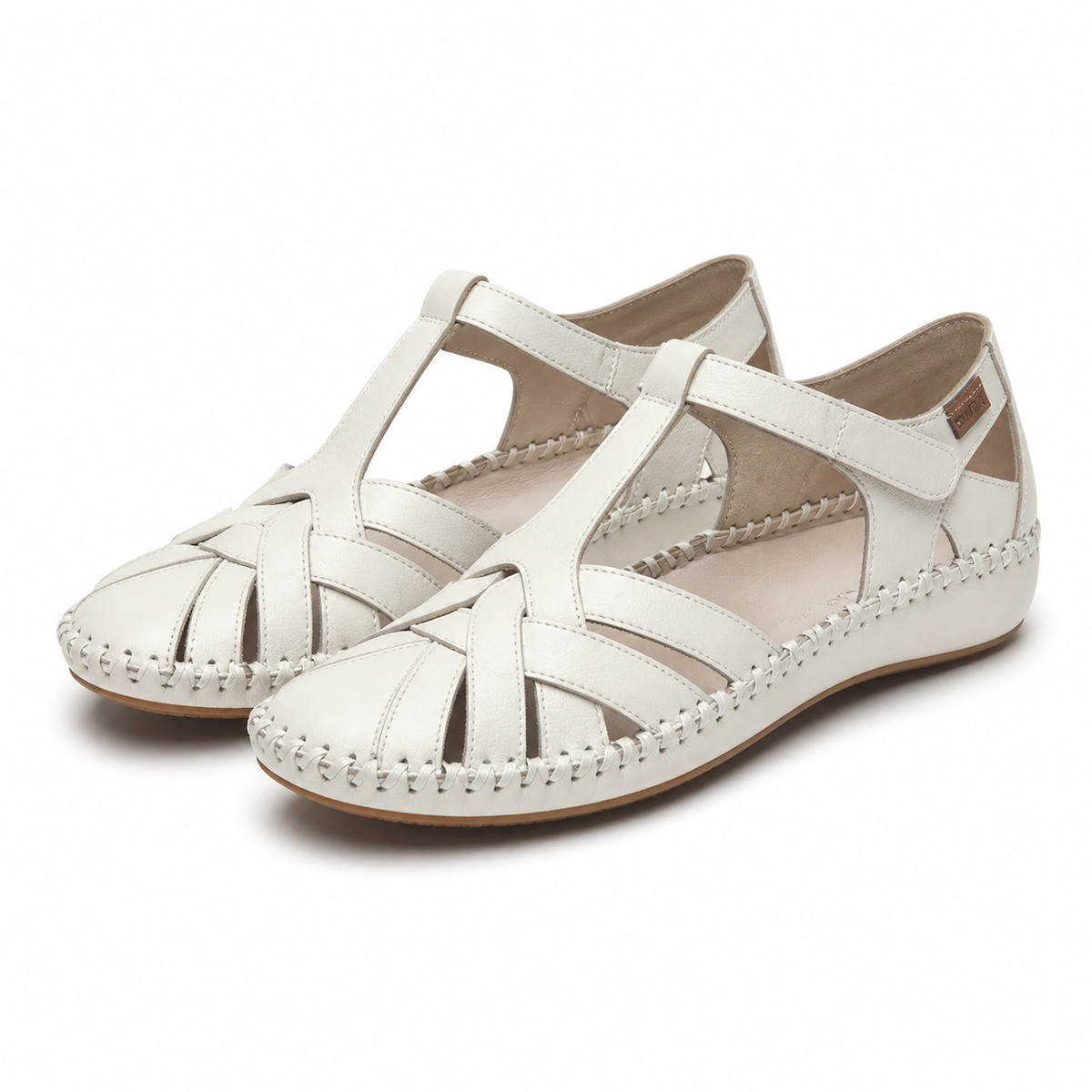 SANDALE CASUAL DAMA PIKOLINOS 655-0732ST CREM NATA