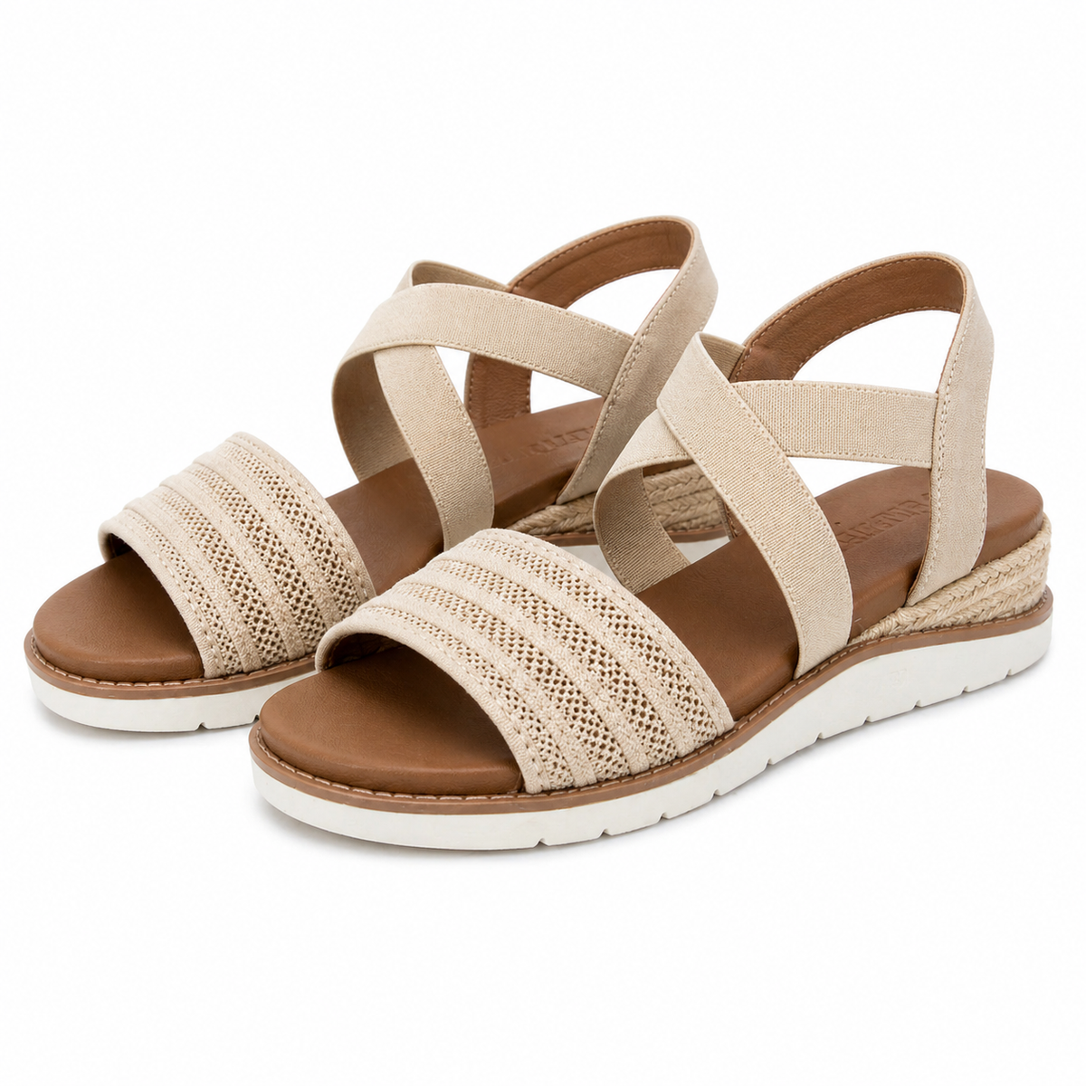 SANDALE CASUAL DAMA SKECHERS 114013 NAT