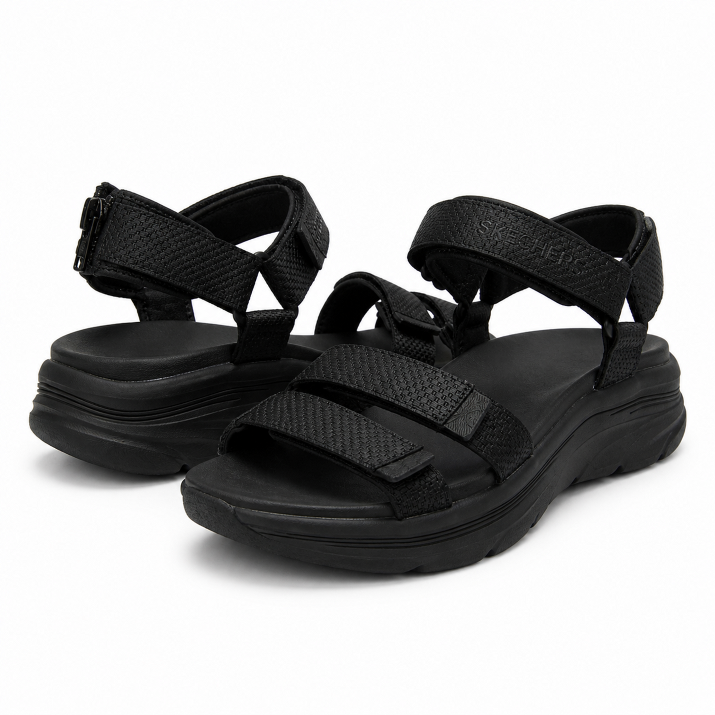 Sandale Casual Damă Skechers 119826 Bbk Negru - Textil