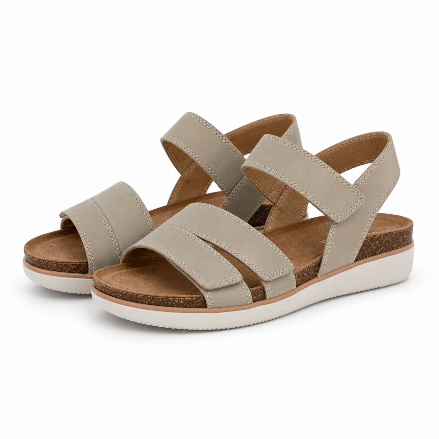 Sandale Casual Damă Skechers 163252 Tpe Taupe - Piele Ecologică