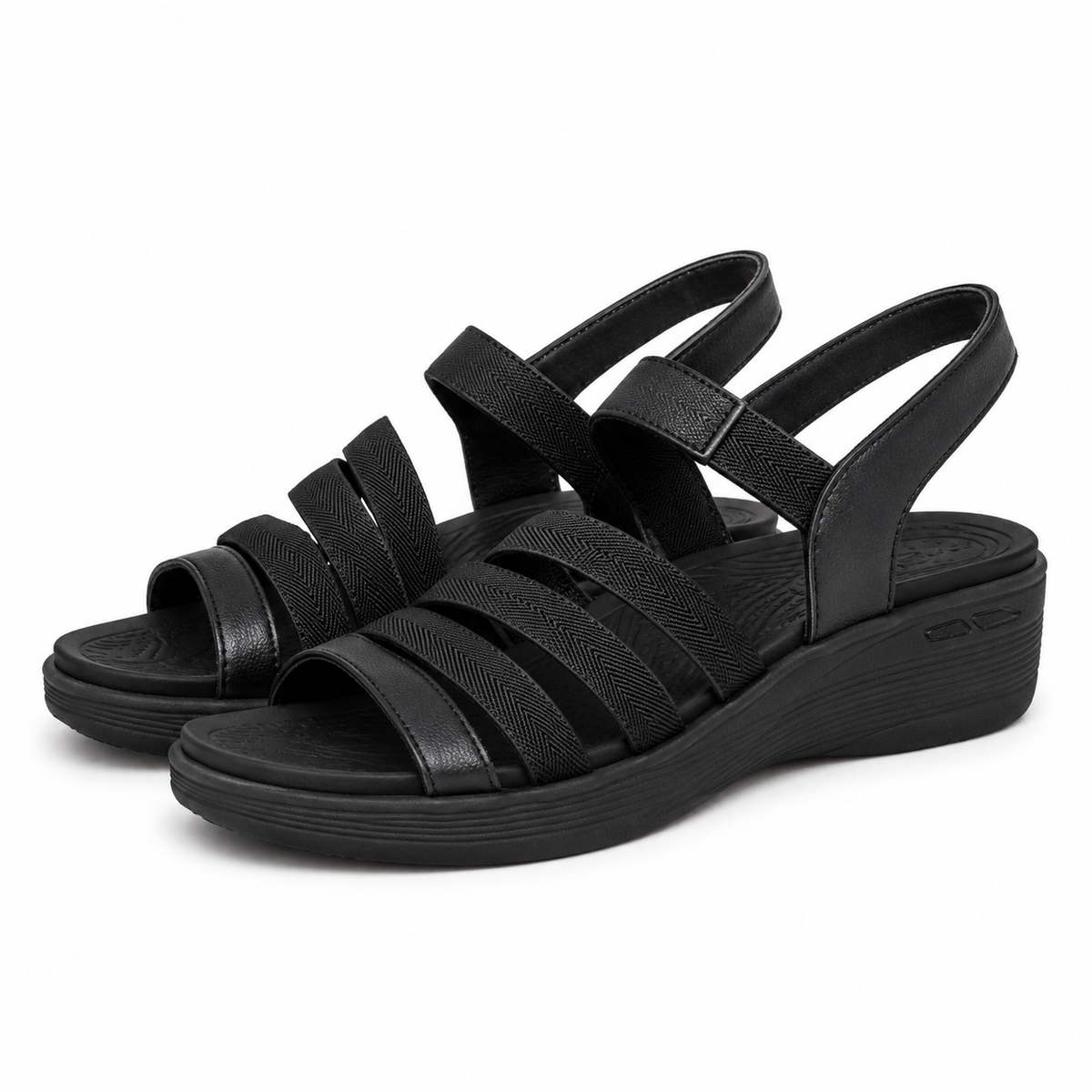 SANDALE CASUAL DAMA SKECHERS 163276 BBK