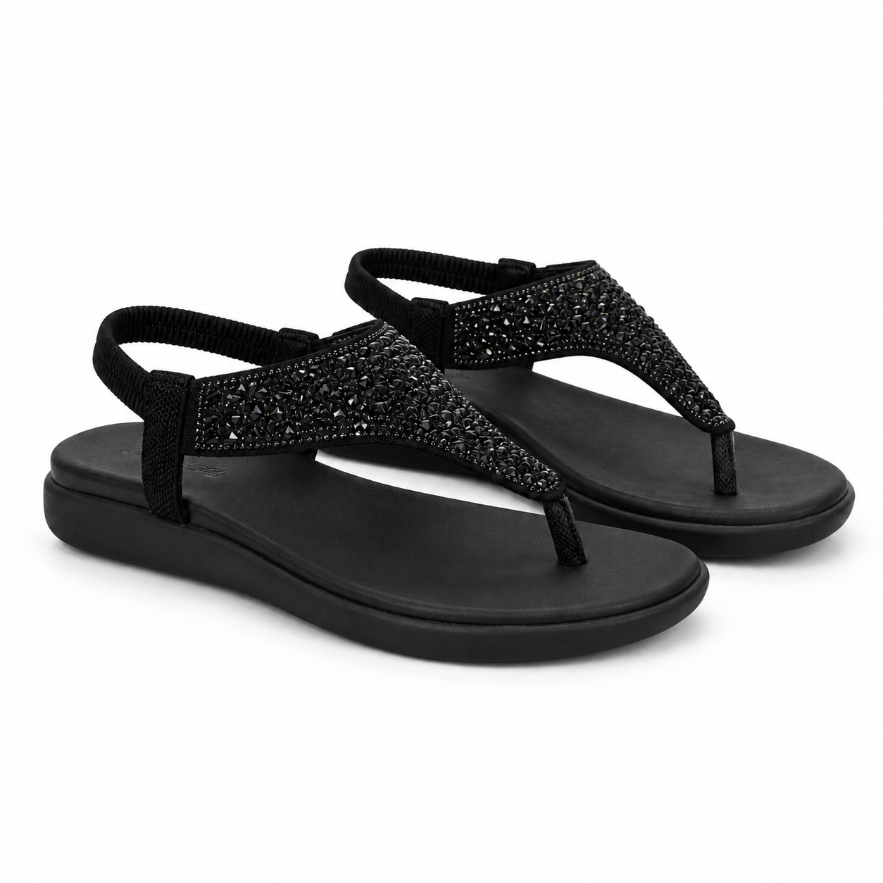 Sandale Casual Damă Skechers 163636 Bbk Negru - Textil
