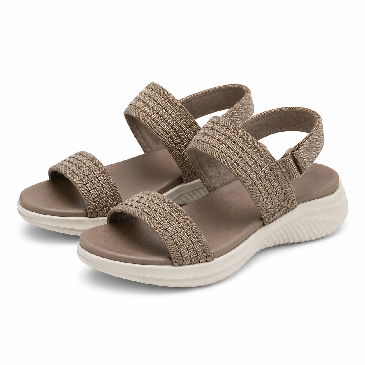 Sandale Casual Damă Skechers 164090 Moc Bej Mocha - Textil