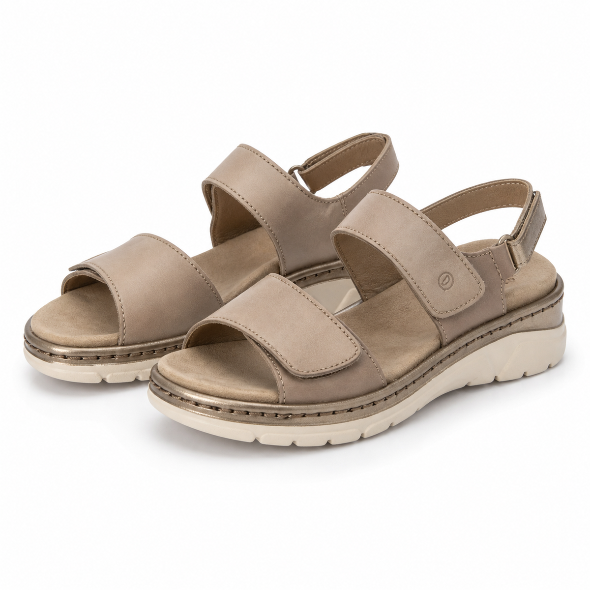 SANDALE CASUAL DAMA SUAVE 12501VT MOSTAR 03-N BEJ