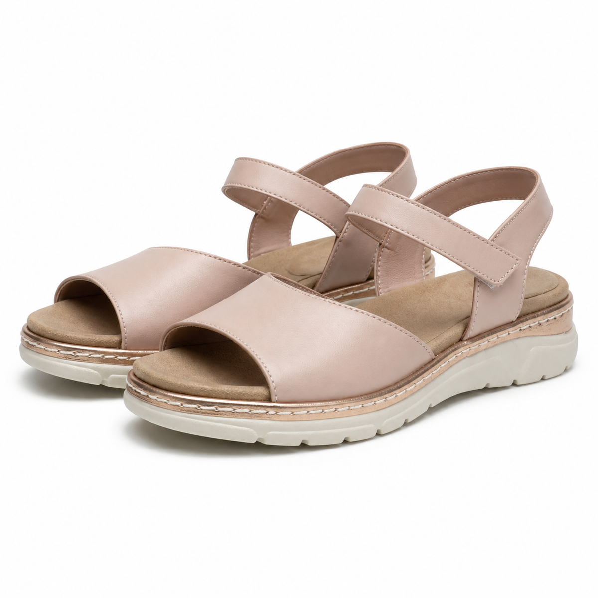 SANDALE CASUAL DAMA SUAVE 12528VT MOSTAR C5-N ROZ NUDE