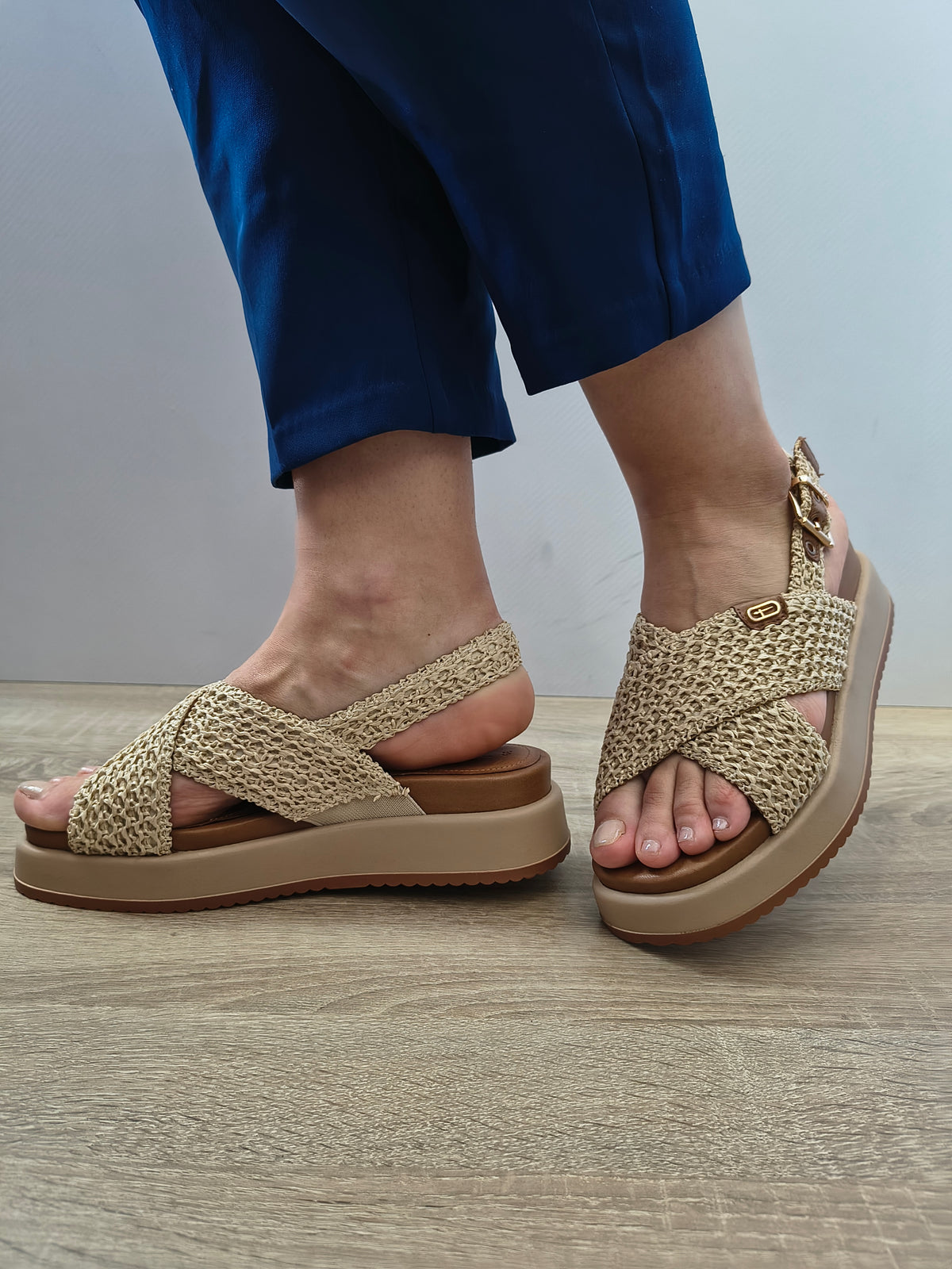 Sandale Casual Damă Tamaris 28224-46 400 Bej - Piele Naturală + Textil - vedere 1
