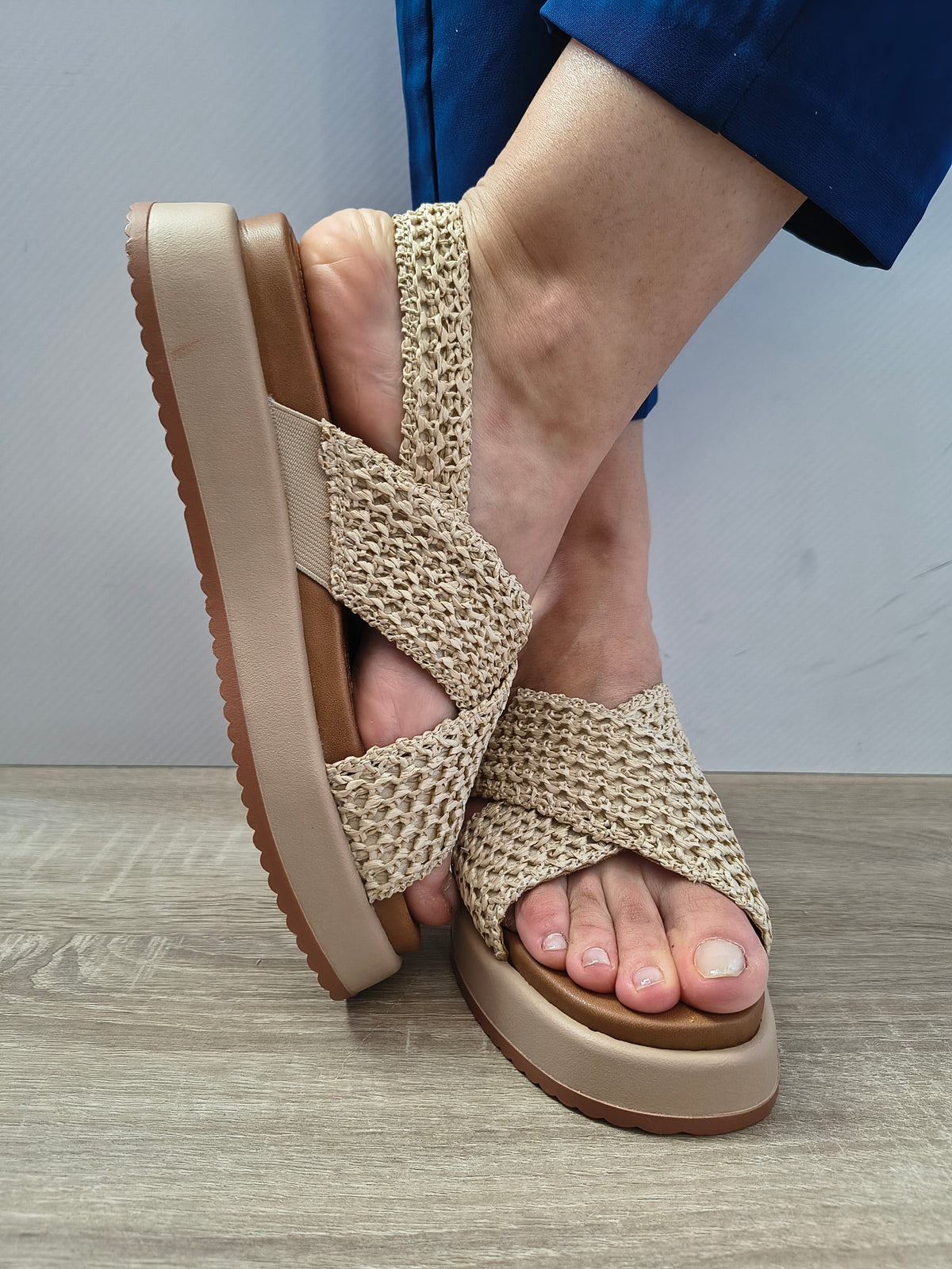 Sandale Casual Damă Tamaris 28224-46 400 Bej - Piele Naturală + Textil - vedere 4