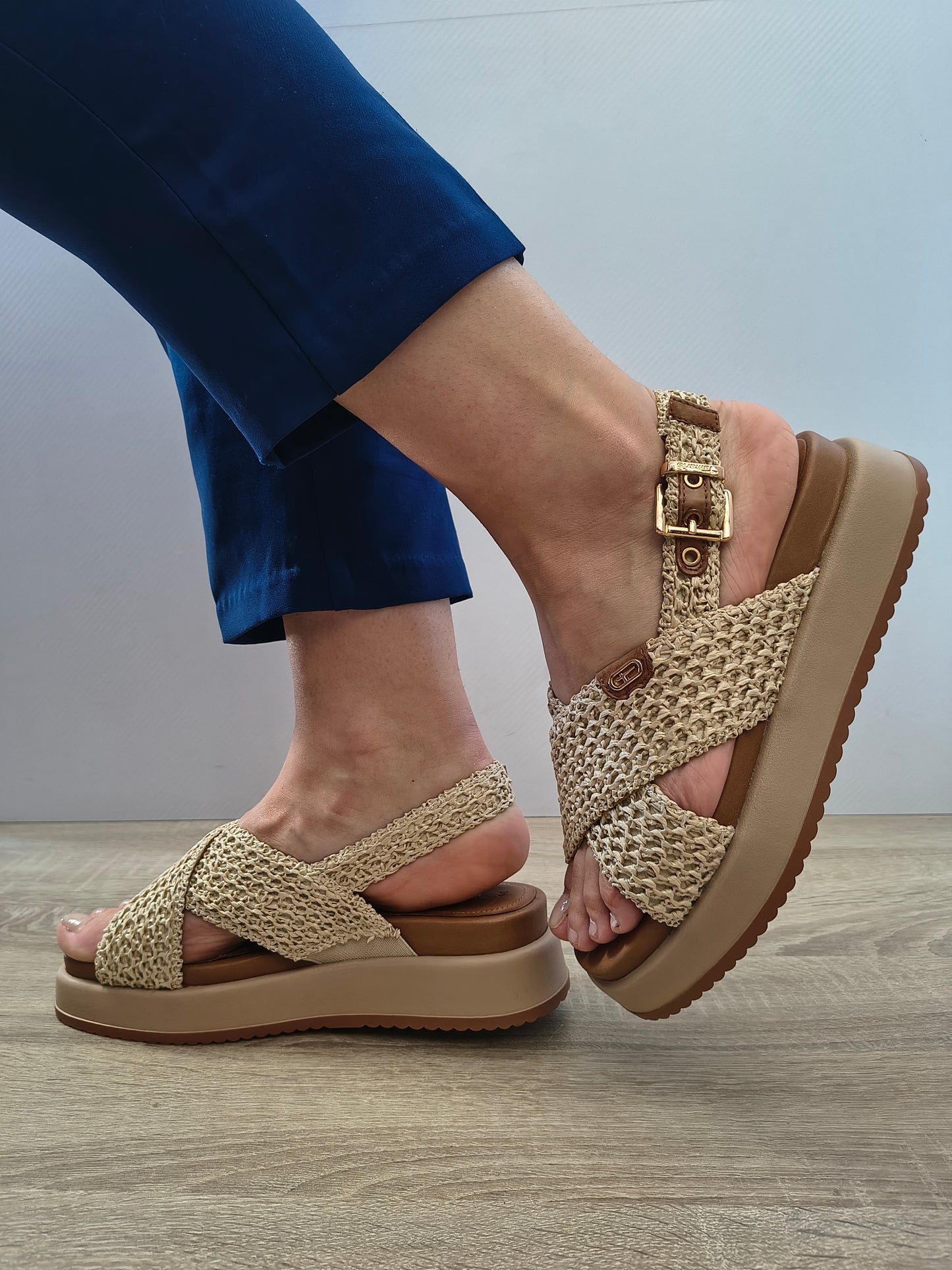 Sandale Casual Damă Tamaris 28224-46 400 Bej - Piele Naturală + Textil - vedere 5