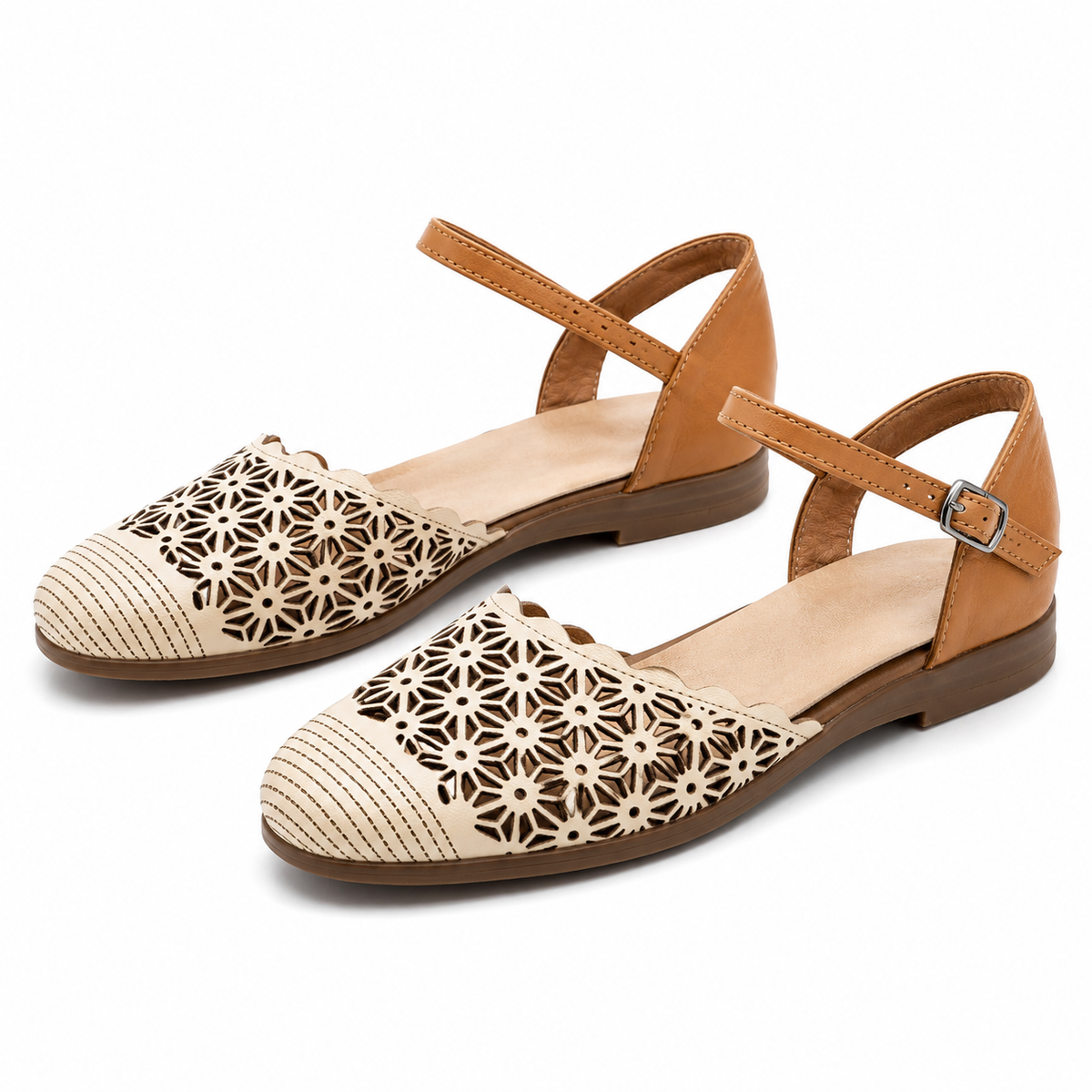 SANDALE DAMA CASUAL CASPIAN 182 BEJ CU CAMEL