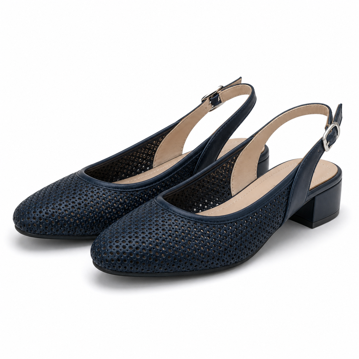 SANDALE ELEGANTE DAMA CAPRICE 29602-44 807 NAVY PERLATO