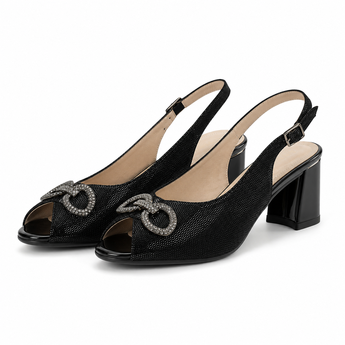 SANDALE ELEGANTE DAMA EPICA 320075 07-I NEGRE LUCIOS