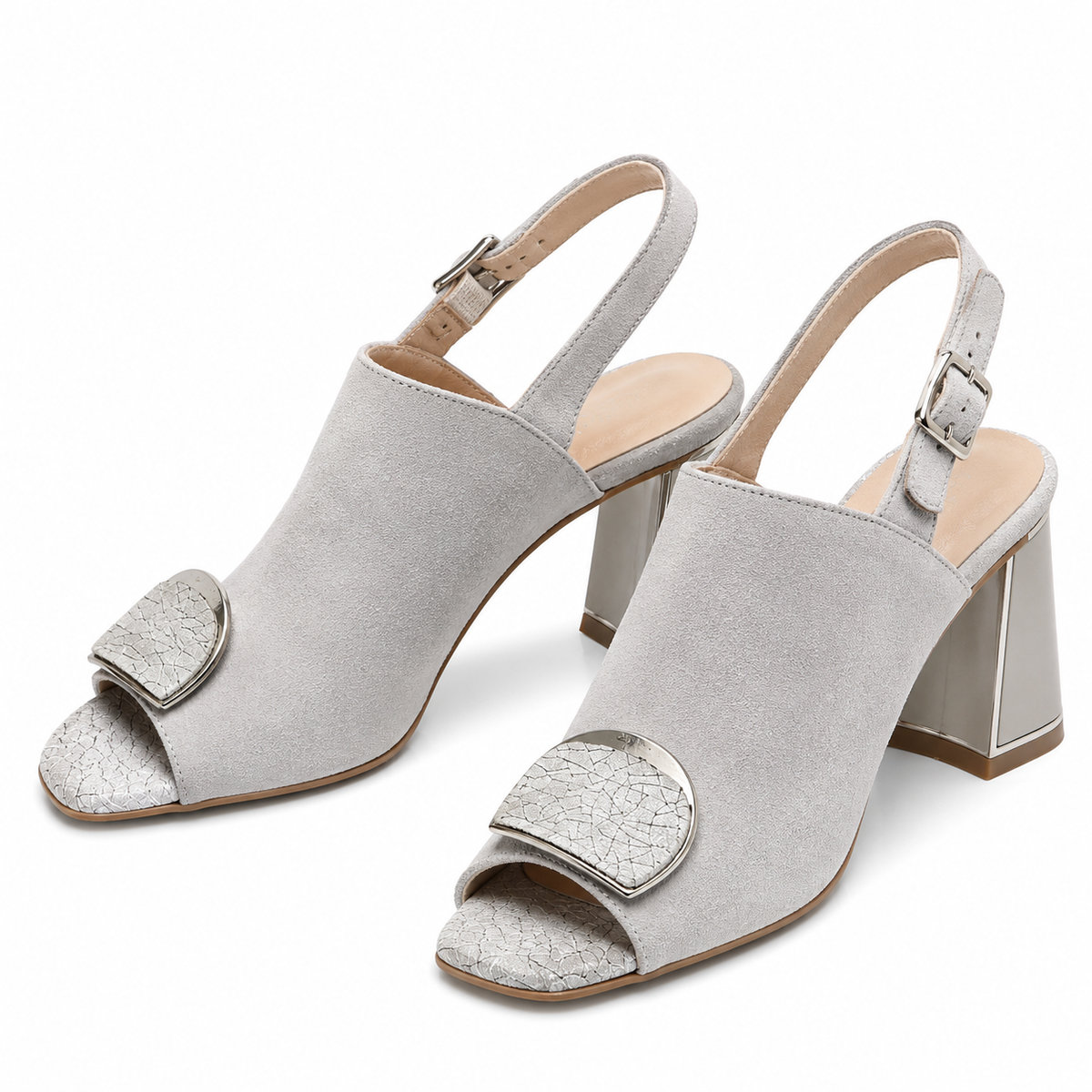 SANDALE ELEGANTE DAMA EPICA 340034A 14-I GRI VELUR