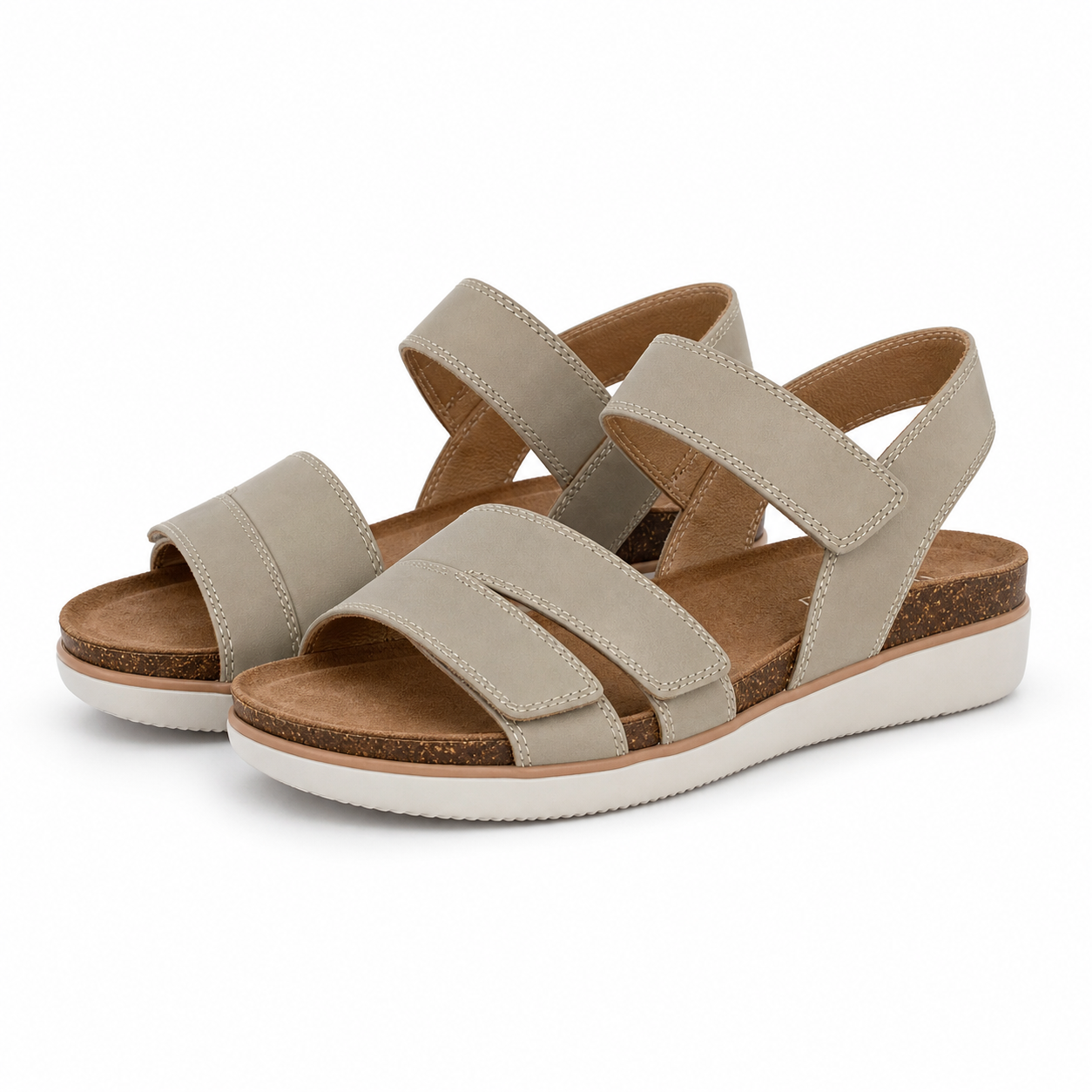 Sandale Casual Damă Skechers 163252 Tpe Taupe - Piele Ecologică