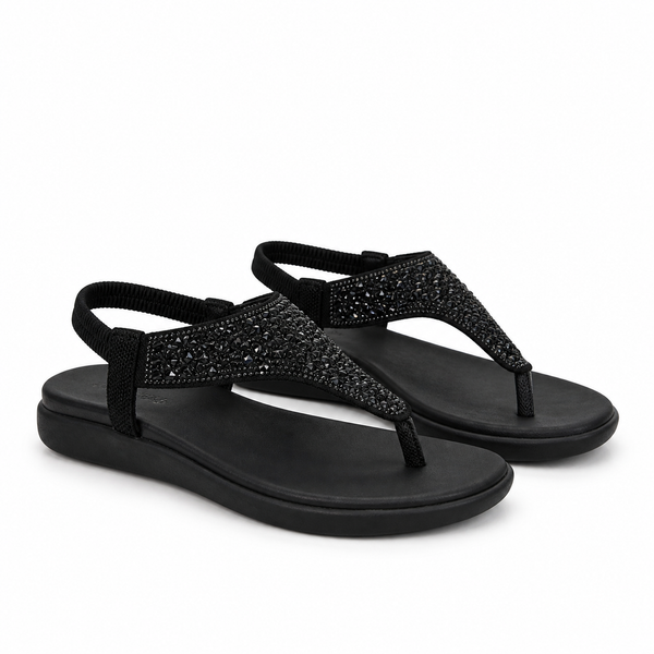 Sandale Casual Damă Skechers 163636 Bbk Negru - Textil - imagine 2