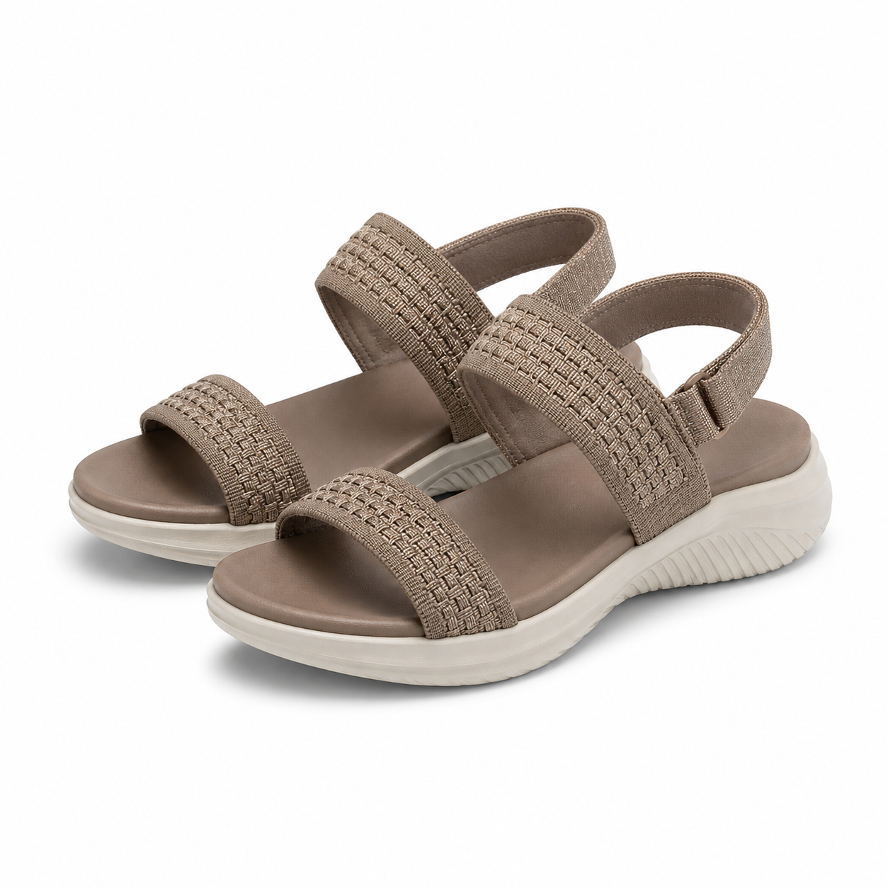 Sandale Casual Damă Skechers 164090 Moc Bej Mocha - Textil