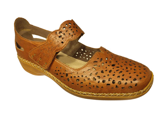 PANTOFI PERFORAȚI DAMĂ RIEKER 41397-22 - totalpantofi