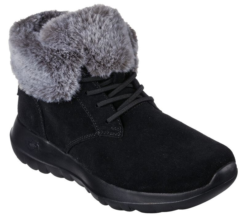 GHETE CASUAL DAMA SKECHERS 144042 BKGY NEGRE