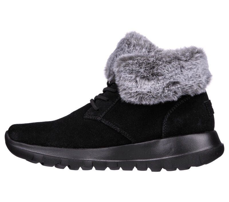 GHETE CASUAL DAMA SKECHERS 144042 BKGY NEGRE