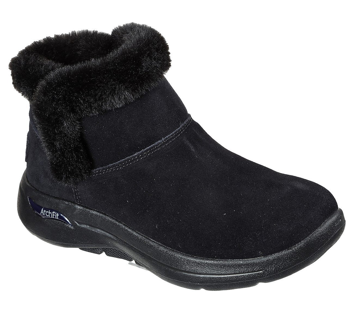 Ghete Casual Damă Skechers 144400 Negru – Piele Întoarsă – vedere 5